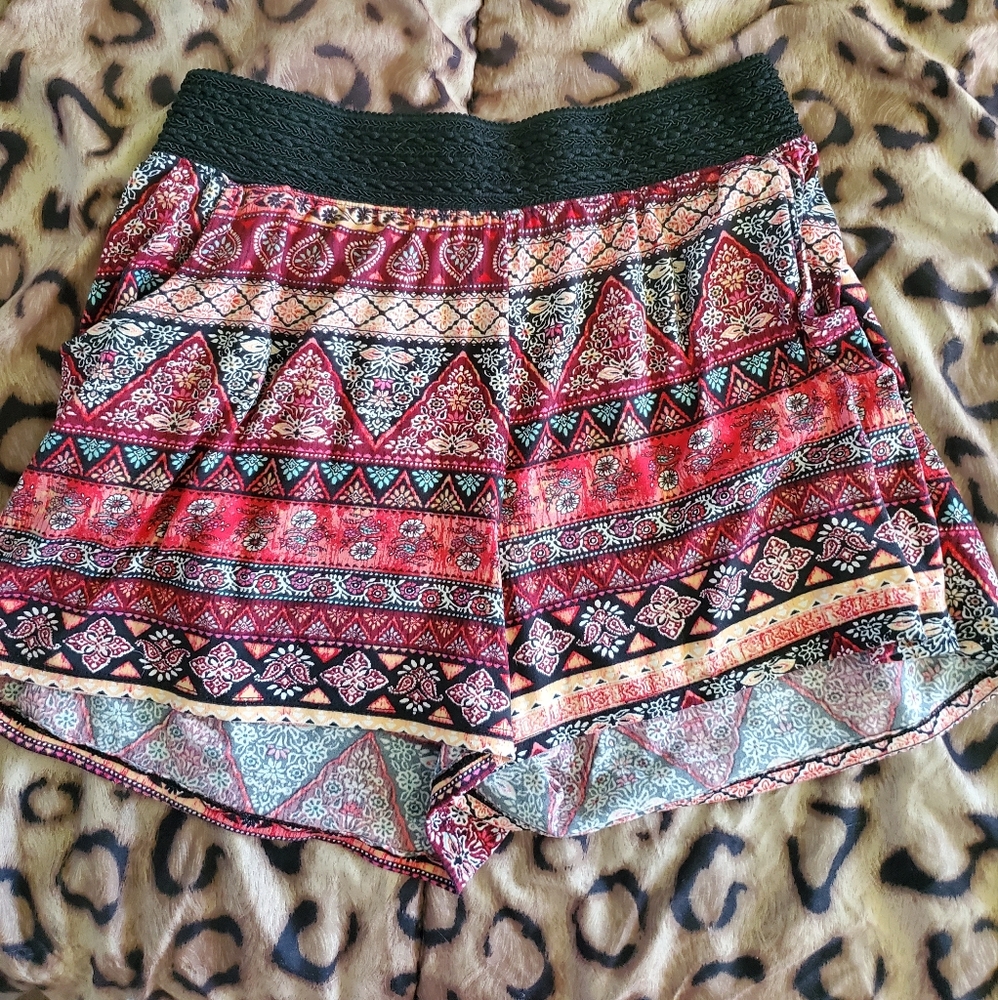 Eye Candy Bohemian Lounge Shorts with Elastic Waistband- Very Comfy